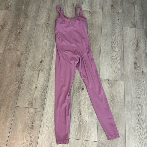 LULULEMON ALIGN BODYSUIT 28” VELVET DUST SIZE 6 - Picture 3 of 4